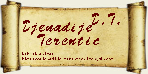 Đenadije Terentić vizit kartica